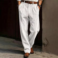 ✨Vertical Stripe Pleated Wide‑Leg Trousers