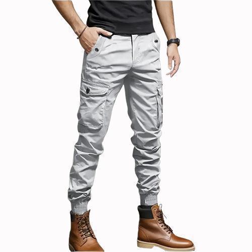 Men Slim Fit Cargo Joggers Multi Pocket Tactical Utility Pants
